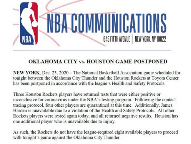 关于NBA球员协会呼吁加强防疫措施的信息